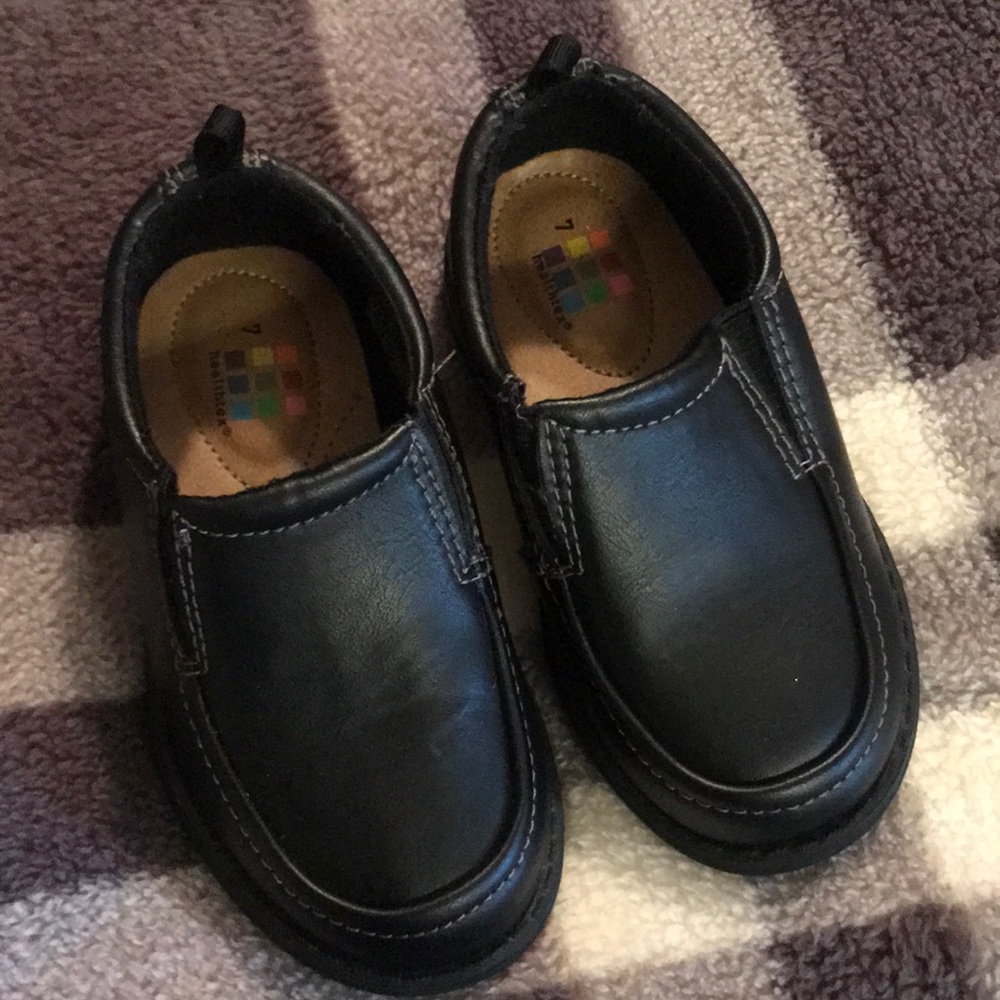 Black loafers for boys (toddler)
